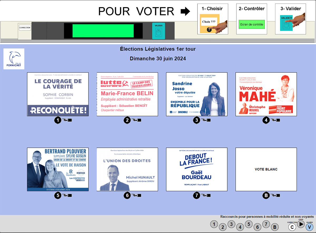 planche à voter