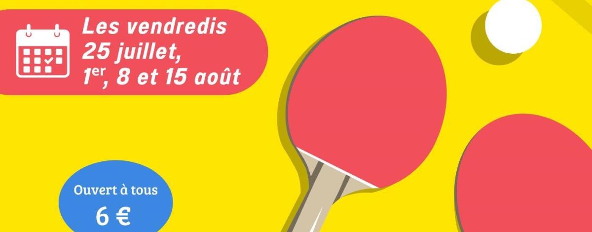illustration Tournois de tennis de table été 2025