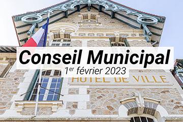 Conseil municipal du 1er février 2023
