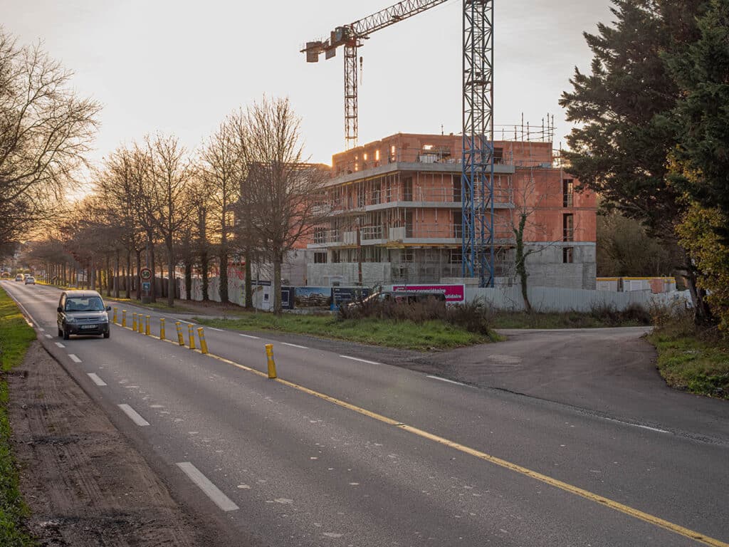 création d'un giratoire en entrée de Ville